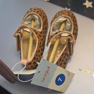 Cat & Jack Kids' Leopard Dress Shoes NWT